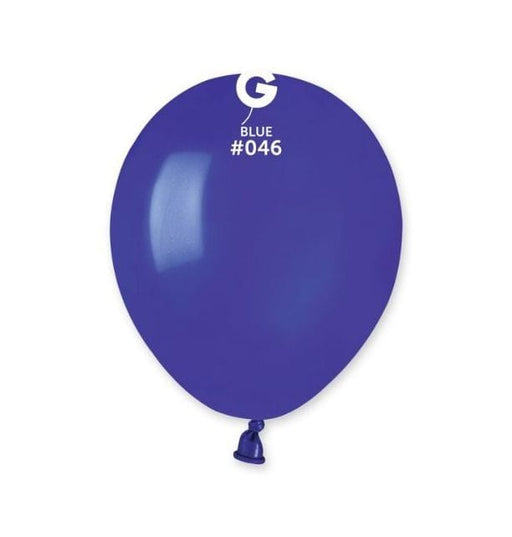 Gemar Latex Balloons 5 Inch (50pk) Standard Blue Balloons #046