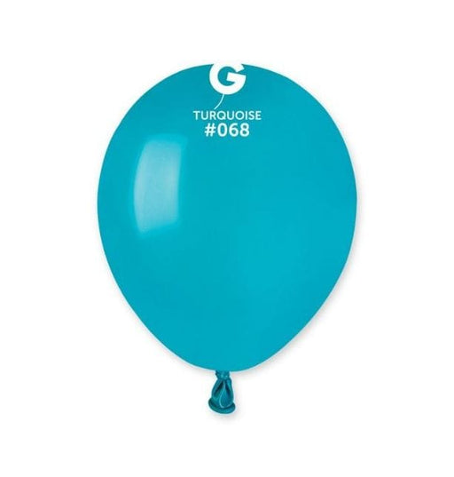 Gemar Latex Balloons 5 Inch (50pk) Standard Turquoise Balloons #068
