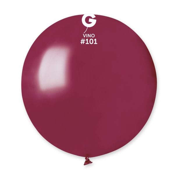 Gemar Latex Balloons 19 Inch (25pk) Standard Vino Balloons #101