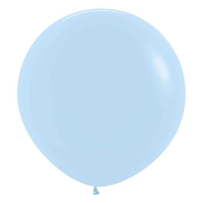 HouseParti Wholesalers 24 Inch (3pk) Pastel Matte Blue Balloons
