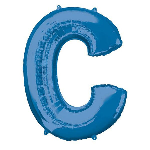16'' Foil Letter C - Blue Packaged Air Fill (Anagram)