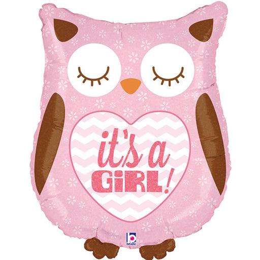 26'' Shape Its A Girl Baby Owl