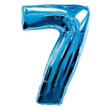 34'' Shape Foil Number 7 - Blue (Anagram)