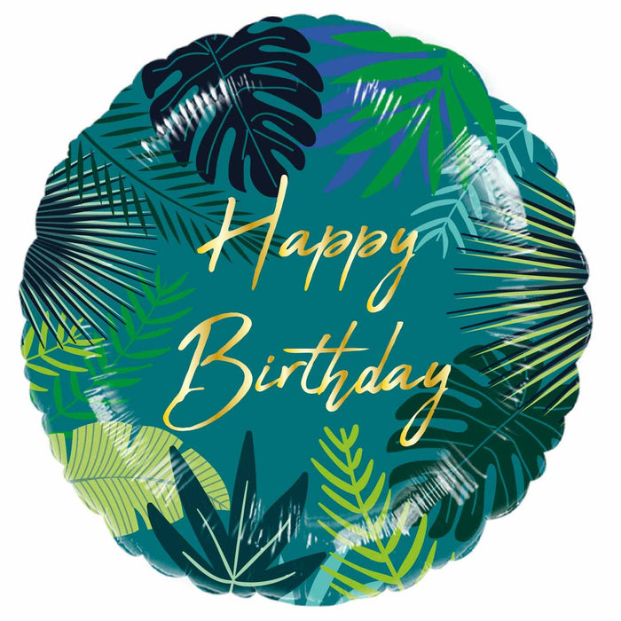 Tropical Birthday Standard Foil Balloon