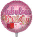 Wishing You A Fabulous Birthday (Pink) 18 Inch Foil Balloon