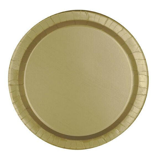 Gold Paper Dessert Plates 8pk