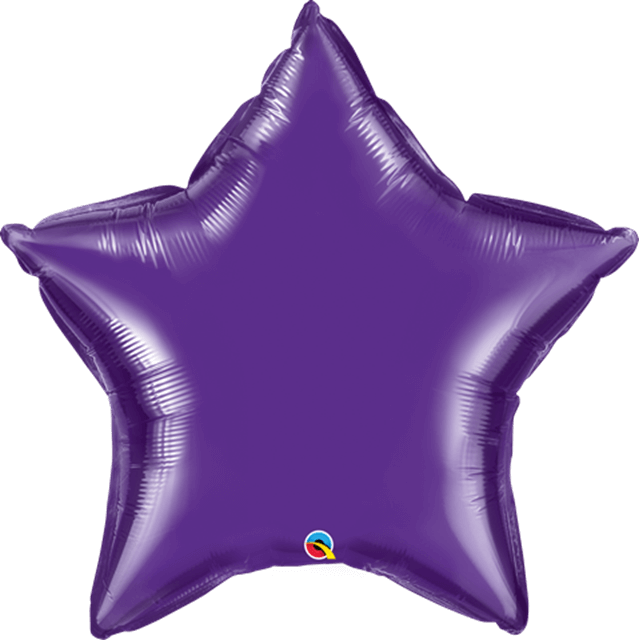 4 Inch Purple Star Foil (Flat)