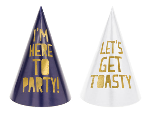 Happy New Year Paper Party Hats 6pk
