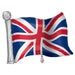 Great Britain Flag Super Shape Foil Balloon