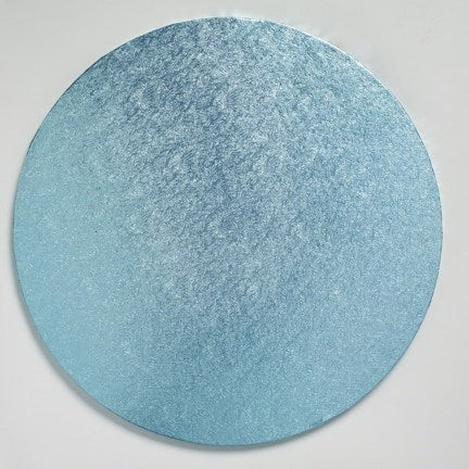 12'' Light Blue Thick Foil Cake Board Round