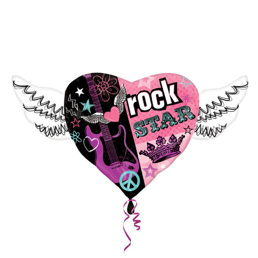 Super Shape Rocker Girl Heart Wing