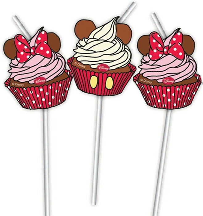 Minnie Mouse Cafe Party Straws 6pk