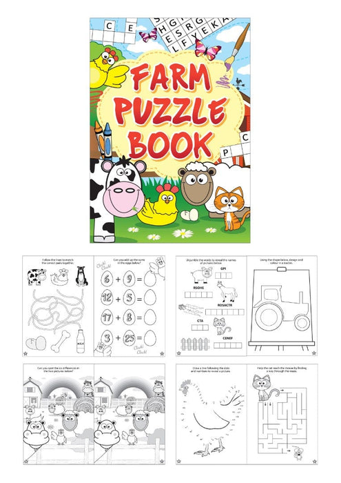 Henbrandt Books Farm Puzzle Book (48pc)