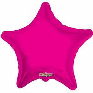 18'' Solid Hot Pink Star Foil