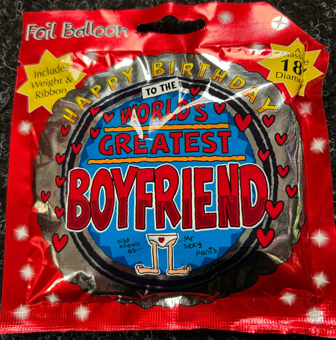 18'' Happy Birthday Boyfriend Foil