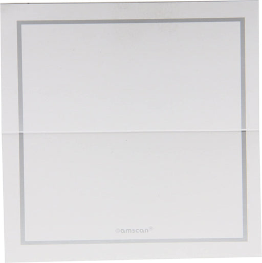Placecards Classic Silver Pk50