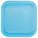 Soft Blue Square Paper Party Side Plates 16pk