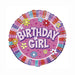 Birthday Girl Round Foil Balloon 18''