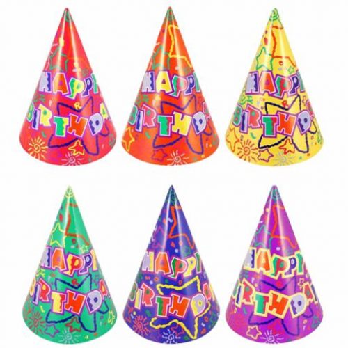 Happy Birthday Party Hats 144pc