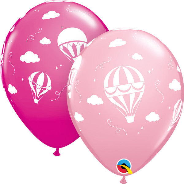 11'' Hot Air Balloon Pink & Wild Berry Assortment 25pk
