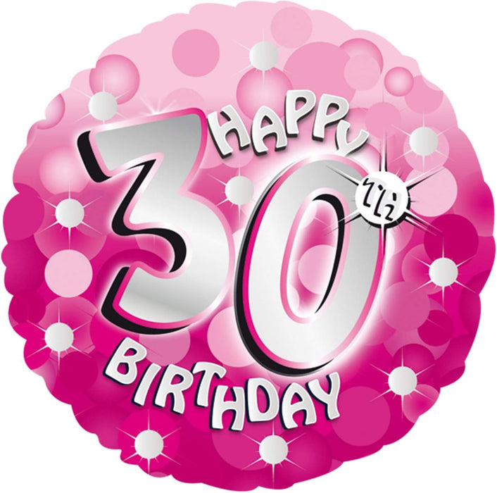 Pink Sparkle Happy 30th Birthday