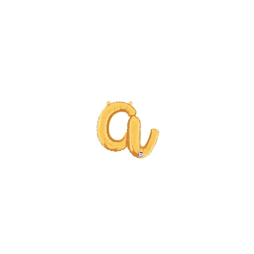14''/ 24'' Script Foil Letter A - Gold Packaged Air Fill