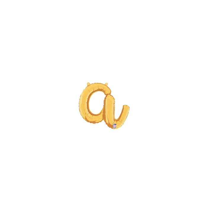 14''/ 24'' Script Foil Letter A - Gold Packaged Air Fill