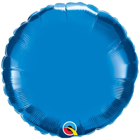 4 Inch Blue Round Foil (Flat)