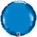 4 Inch Blue Round Foil (Flat)