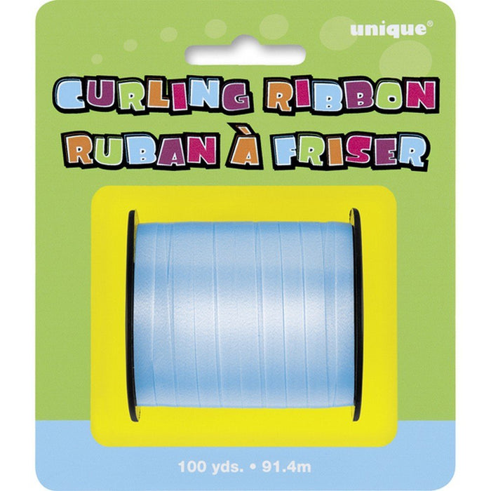 Soft Blue Balloon Curling Ribbon 91.4m (100yds)