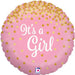 18 Inch Glittering 'It'S A Girl' Holographic