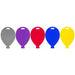 Primary Balloon Shape Weights Assorted 100pk