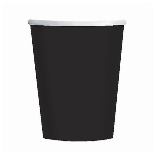 Black Paper Cup 266Ml 8pk