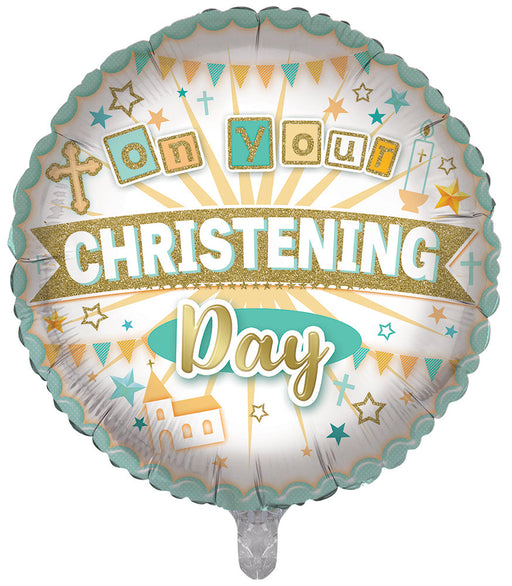 On Your Christening Day 18 Inch Foil Balloon