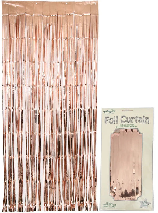 Rose Gold Shimmer Curtain 0.90M X 2.40M