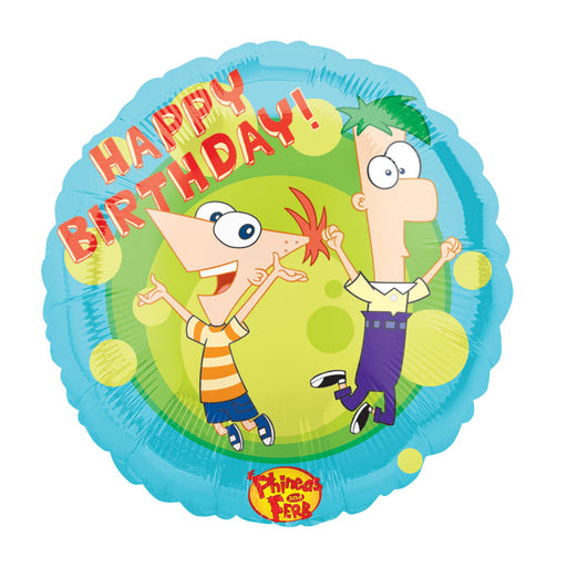 18'' Foil Phineas And Ferb Birthday