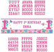 Sweet Birthday Girlpersonalise Banner