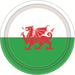 Ppp Wales Flag Plate 23Cm