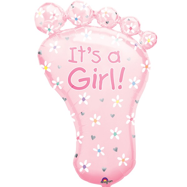 It's a Girl Footprint SuperShape