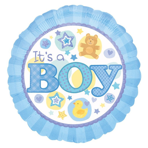 18'' Foil It'S A Boy Blue