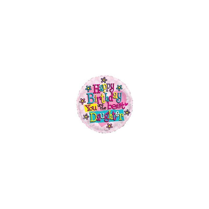 18'' Happy Birthday Daughter Foil Balloon
