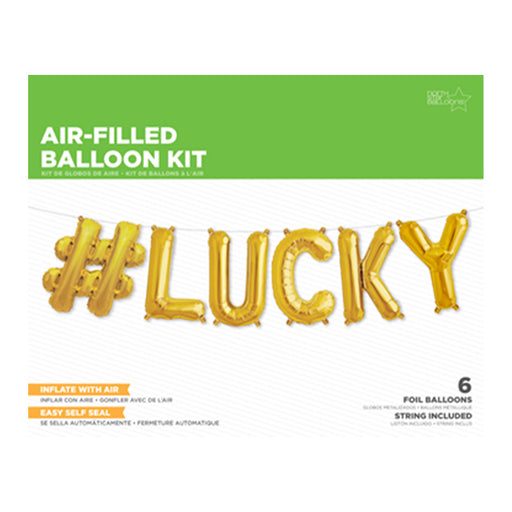 #Lucky Balloon Banner Air-Fill