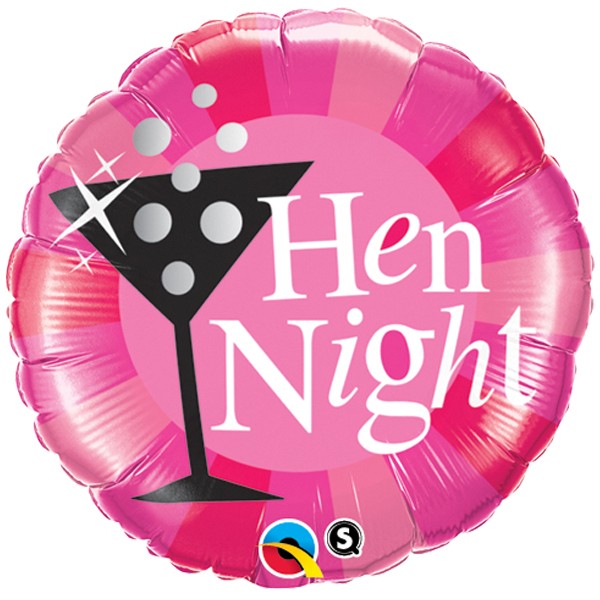 18'' Hen Night Pink Foil Balloon