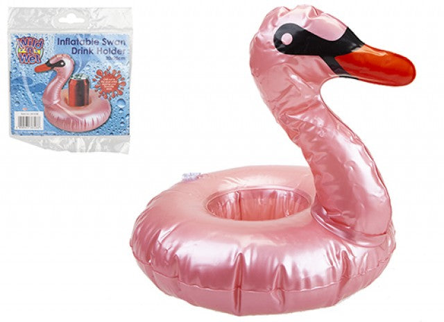 Inflatable Swan Drinks Holder