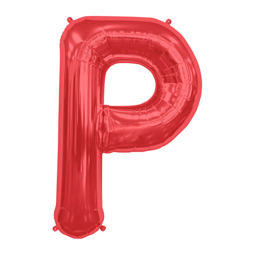 34'' Super Shape Foil Letter P - Red