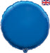 18'' Packaged Round Blue Foil Balloon