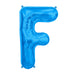 16'' Foil Letter F - Blue Packaged Air Fill