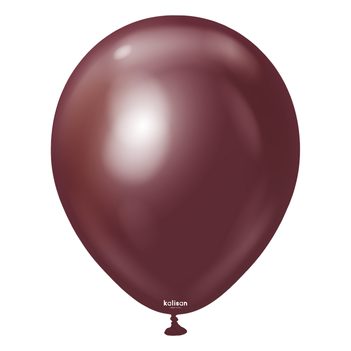 Mirror Burgundy Balloons