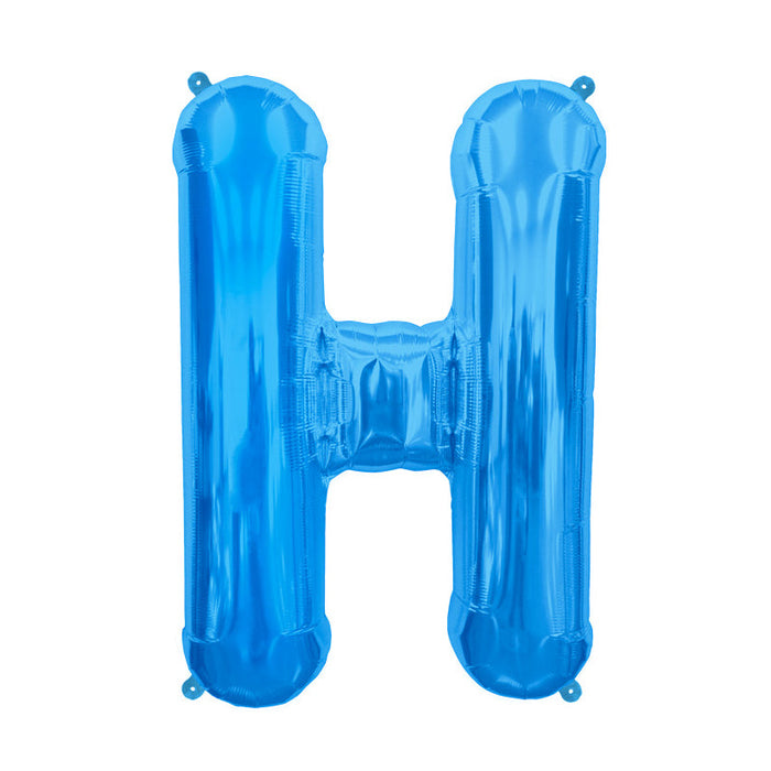 16'' Foil Letter H - Blue Packaged Air Fill