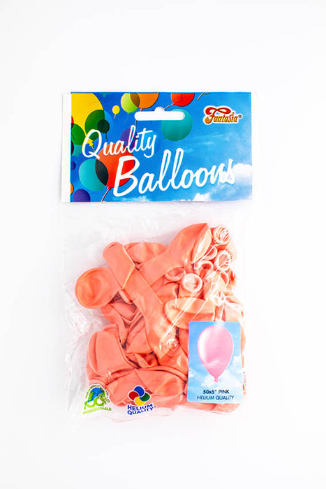 5" Pink Pastel Balloons 50pk